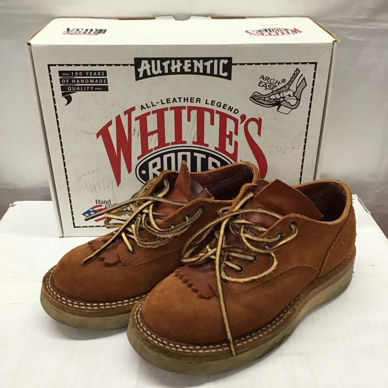 ホワイツブーツ WHITE S BOOTS ブーツ ショートブーツ 300NWLTT-C NORTHWEST OXFORD 箱有 無地 茶 / ブラウン /  メンズ USED 古着 中古 10118203