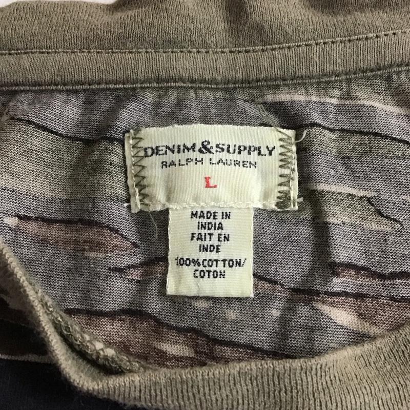 デニム アンド サプライ DENIM & SUPPLY Tシャツ 半袖 L 総柄 マルチカラー / マルチカラー /  メンズ USED 古着 中古 10107899