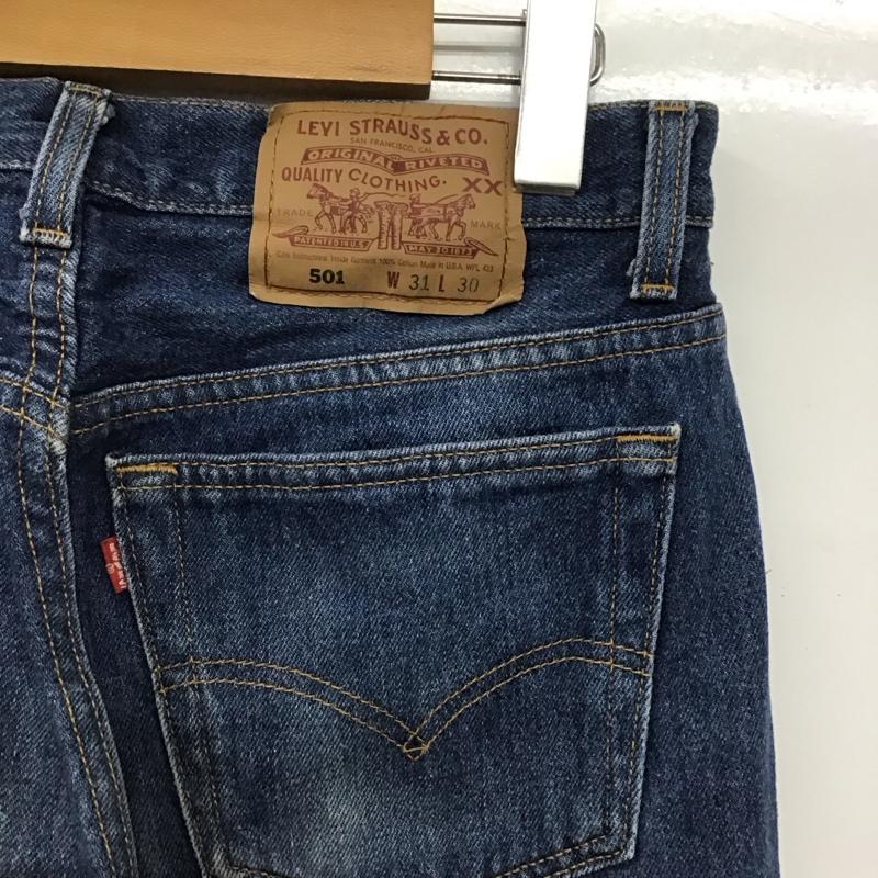 リーバイストラウスアンドコー Levi Strauss & co. パンツ デニム、ジーンズ デニムパンツ ワイドパンツ カジュアルパンツ 31インチ 無地 インディゴ / インディゴ /  メンズ USED 古着 中古 10145246