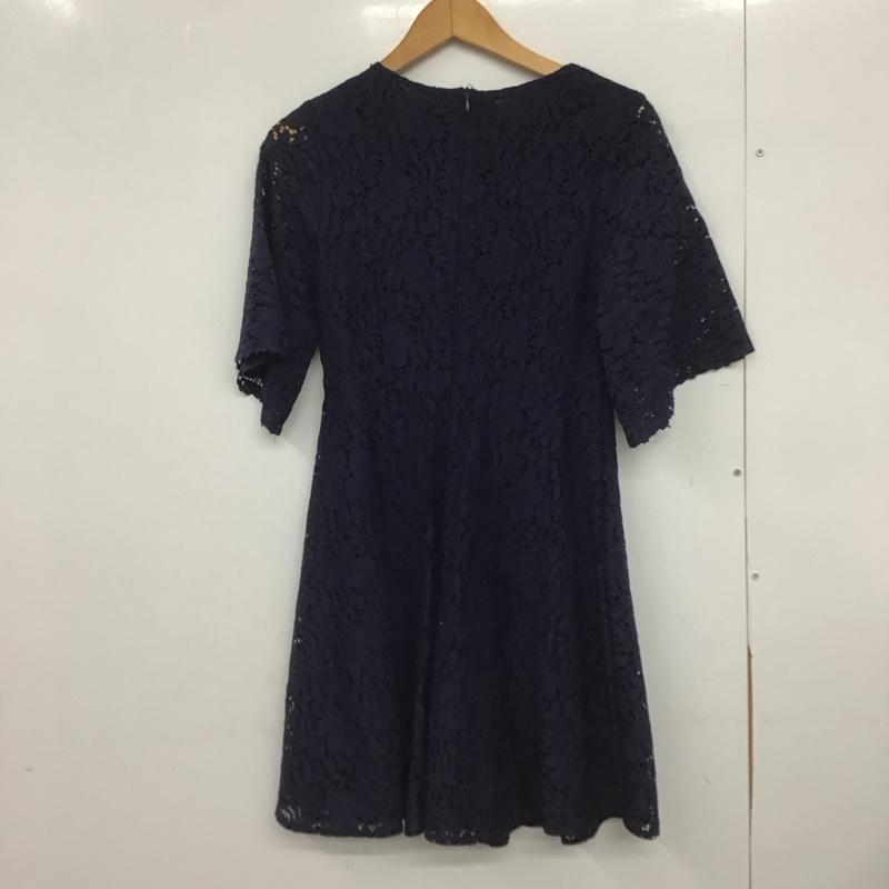 ザラ ZARA ワンピース ミニスカート XS 無地 紺 / ネイビー /  レディース USED 古着 中古 10148431
