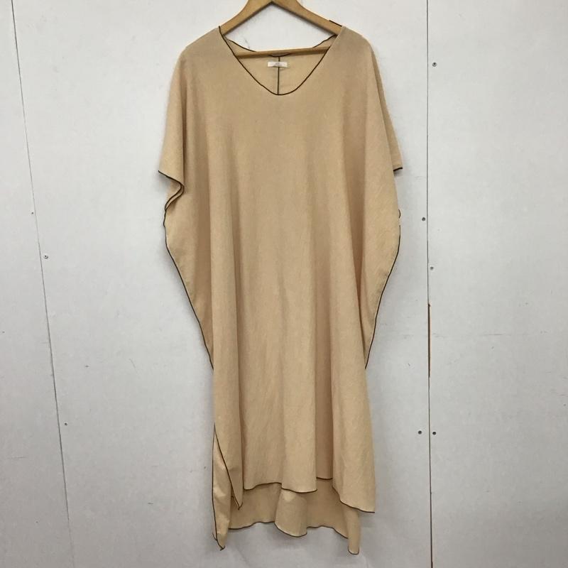 アイテムズ アーバンリサーチ ITEMS URBAN RESEARCH ワンピース ロングスカート it25-26B008 FREE 無地 ベージュ / ベージュ /  レディース USED 古着 中古 10133975