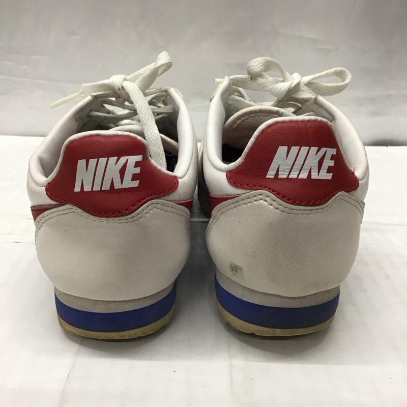 ナイキ NIKE スニーカー スニーカー 807471-103 WMNS CLASSIC CORTEZ LEATHER 23.5cm 23.5cm ロゴ、文字 白 / ホワイト / X 赤 / レッド / X 青 / ブルー /  レディース USED 古着 中古 10115656