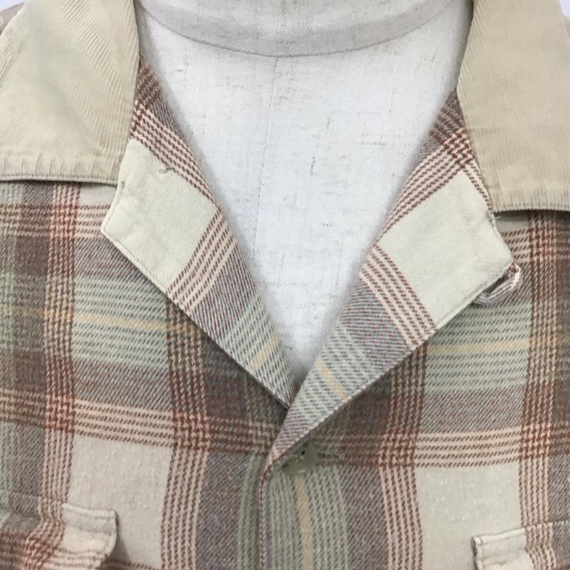 パパス PAPAS シャツ、ブラウス 長袖 長袖シャツ チェックシャツ カラーシャツ L チェック マルチカラー / マルチカラー /  メンズ USED 古着 中古 10126231