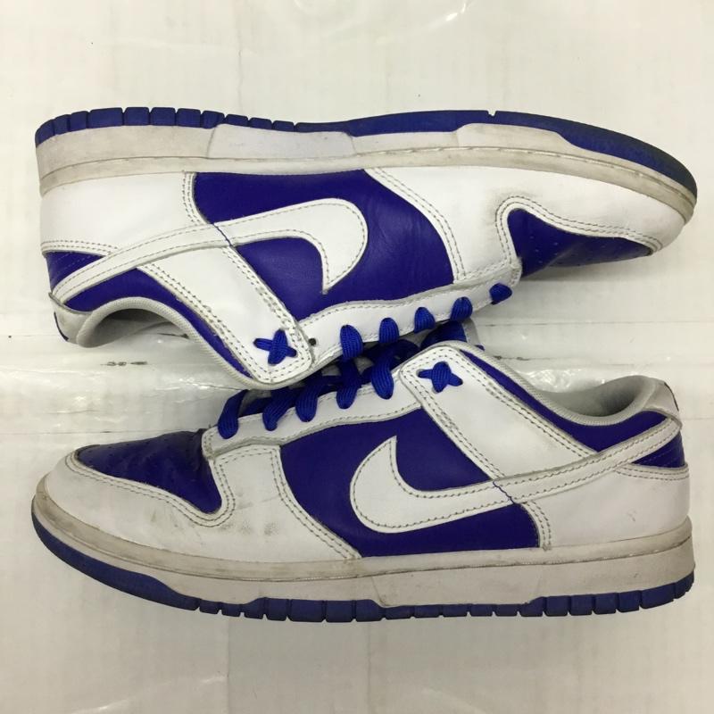 ナイキ NIKE スニーカー スニーカー DD1391-401 DUNK LOW RETRO 26cm 26.0cm ロゴ、文字 白 / ホワイト / X 青 / ブルー /  メンズ USED 古着 中古 10117624