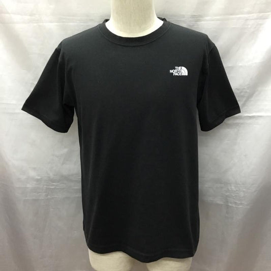 ザノースフェイス THE NORTH FACE Tシャツ 半袖 NT32145 ナショナルフラッグバックロゴTシャツ 半袖カットソー プリントTシャツ L プリント 黒 / ブラック /  メンズ USED 古着 中古 10120254