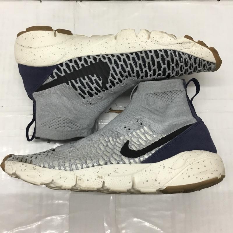 ナイキ NIKE スニーカー スニーカー 816560-001 AIR FOOTSCAPE MAGISTA FLYKNIT 27.5cm 27.5cm  灰 / グレー / X 紺 / ネイビー / X 白 / ホワイト /  メンズ USED 古着 中古 10119181