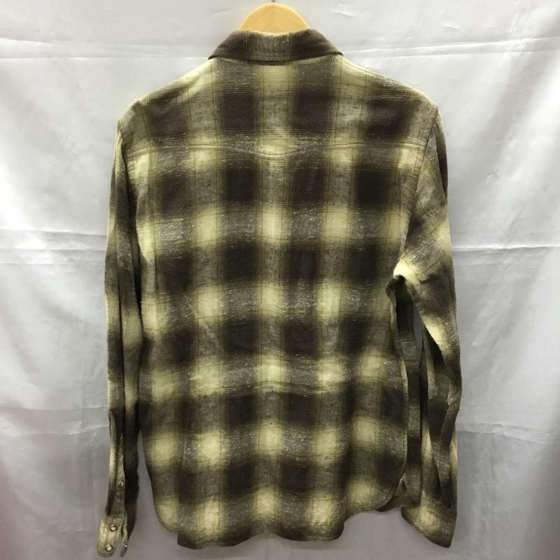 ナノユニバース nano・universe シャツ、ブラウス 長袖 長袖シャツ カラーシャツ ポケットシャツ ネルシャツ チェックシャツ L チェック マルチカラー / マルチカラー /  メンズ USED 古着 中古 10108286