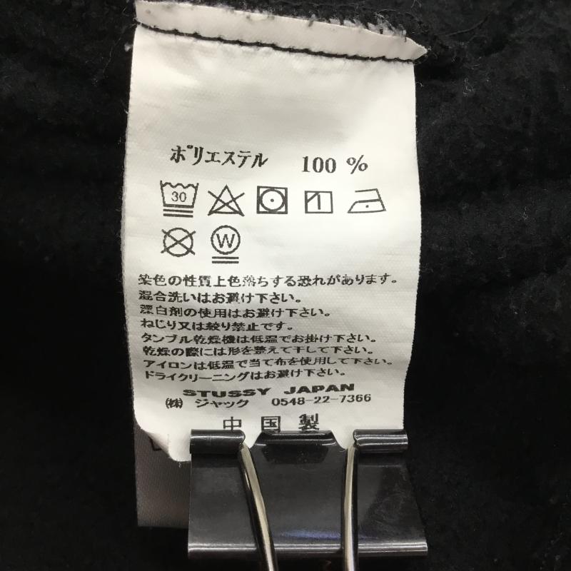 ステューシー STUSSY ジャケット、上着 ジャケット、ブレザー フリースジャケット L ロゴ、文字 黒 / ブラック /  メンズ USED 古着 中古 10138705