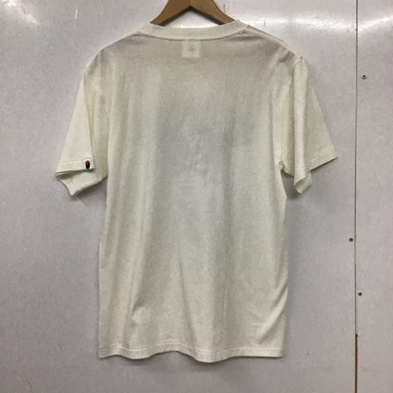 アベイシングエイプ A BATHING APE Tシャツ 半袖 CROSSBONE pirate store M ロゴ、文字 白 / ホワイト /  メンズ USED 古着 中古 10133764