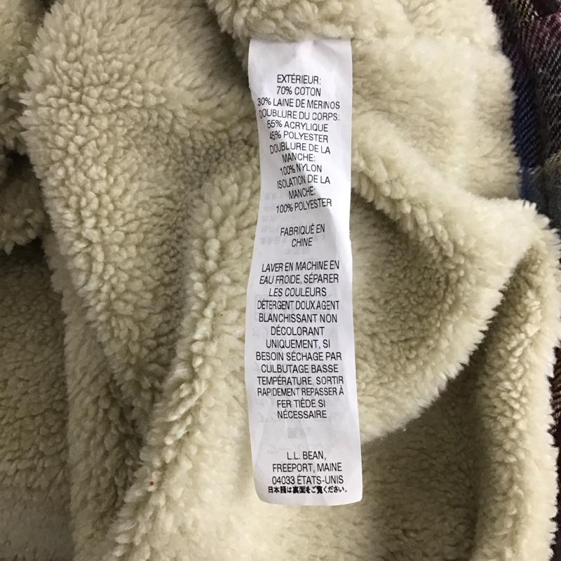 エルエルビーン L.L.Bean ジャケット、上着 ジャケット、ブレザー カジュアルジャケット チェックカラーシャツジャケット 裏ボア アウター L チェック マルチカラー / マルチカラー /  メンズ USED 古着 中古 10136133