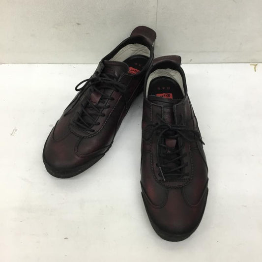 オニツカタイガー ONITSUKA TIGER スニーカー スニーカー 1181A604 MEXICO 66 DELUXE 26.0cm ロゴ、文字 黒 / ブラック / X 赤 / レッド /  メンズ USED 古着 中古 10138994