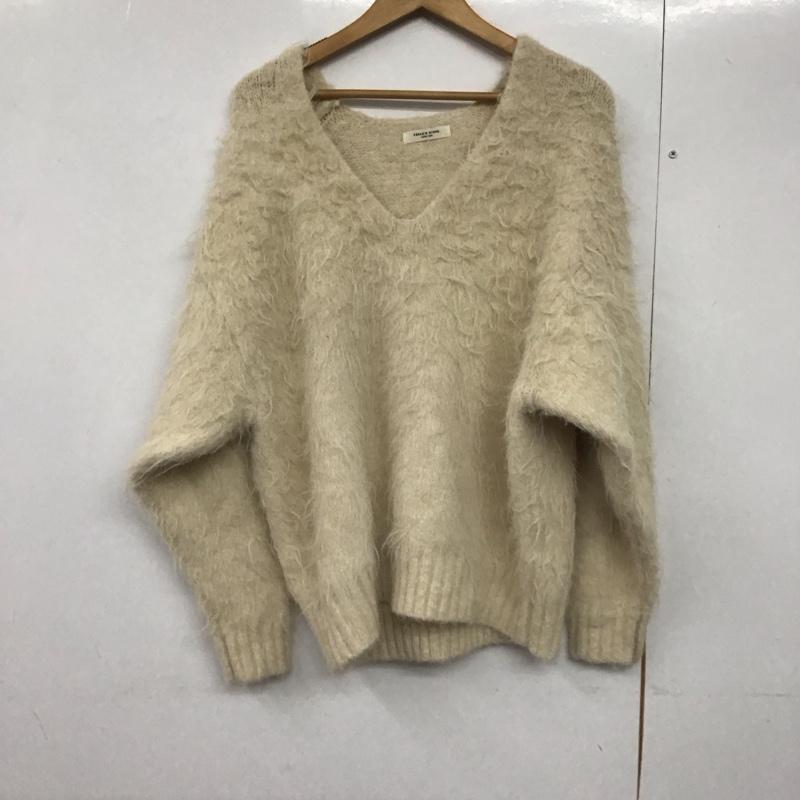 フリークスストア FREAK S STORE ニット、セーター 長袖 FREE 無地 ベージュ / ベージュ /  レディース USED 古着 中古 10142797