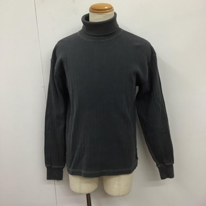 クッシュマン CUSHMAN カットソー 長袖 長袖カットソー タートルネックカットソー L ストライプ 灰 / グレー /  メンズ USED 古着 中古 10127659