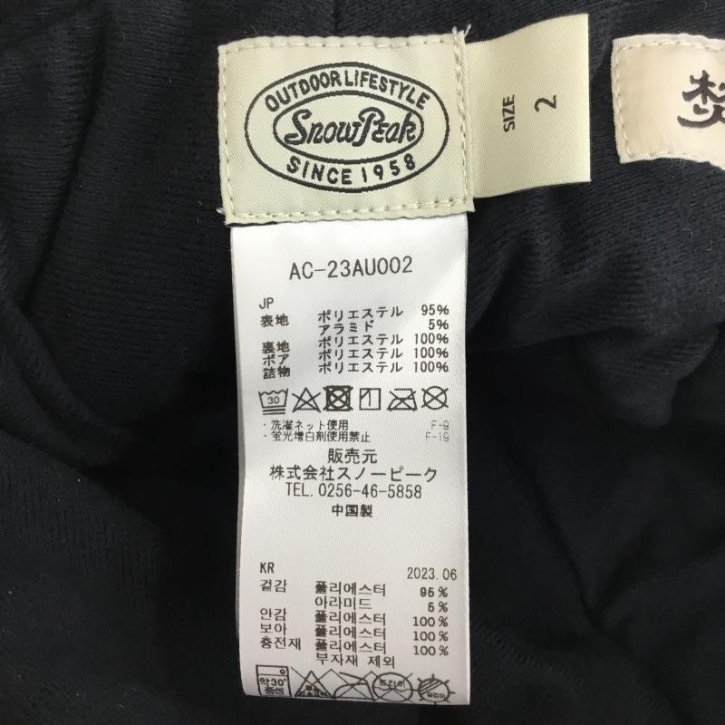スノーピーク Snow Peak 帽子 キャップ AC-23AU002　焚 FREE 無地 黒 / ブラック /  メンズ USED 古着 中古 10136220
