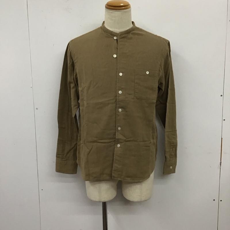 メイプル melple シャツ、ブラウス 長袖 長袖シャツ カラーシャツ ポケットシャツ 長袖カットソー L 無地 ベージュ / ベージュ /  メンズ USED 古着 中古 10120317