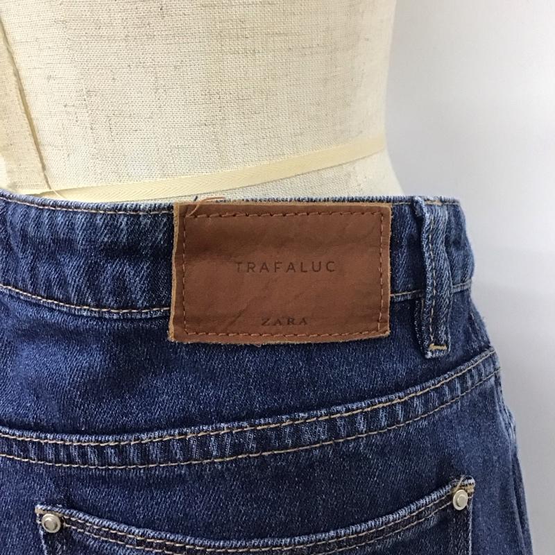 ザラ ZARA パンツ デニム、ジーンズ 3427 909 400 ワイドパンツ 無地 青 / ブルー /  レディース USED 古着 中古 10109735
