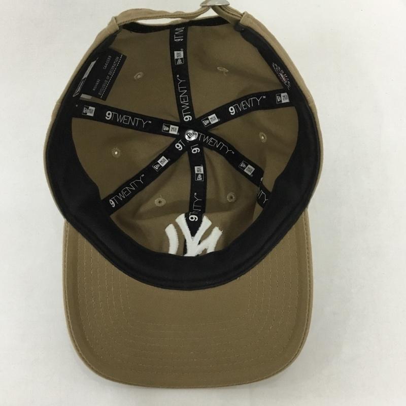 ニューエラ NEW ERA 帽子 キャップ NY ニューヨークヤンキース 9TWENTY コットン ロゴ、文字 ベージュ / ベージュ /  メンズ USED 古着 中古 10128826