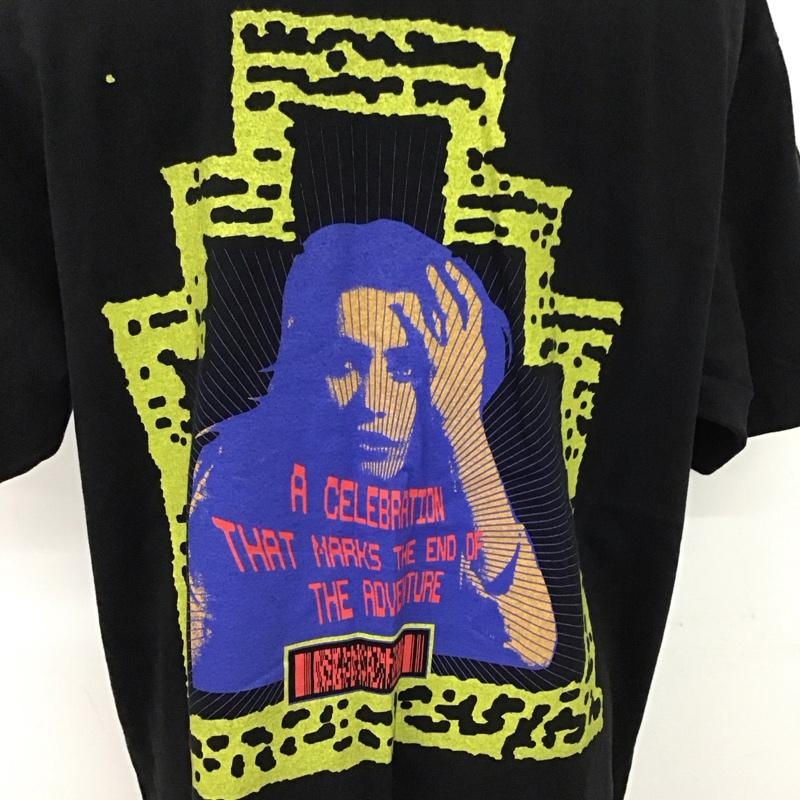 シーイー C.E Tシャツ 半袖 半袖カットソー プリントTシャツ クルーネックカットソー XL ロゴ、文字 黒 / ブラック /  メンズ USED 古着 中古 10115940