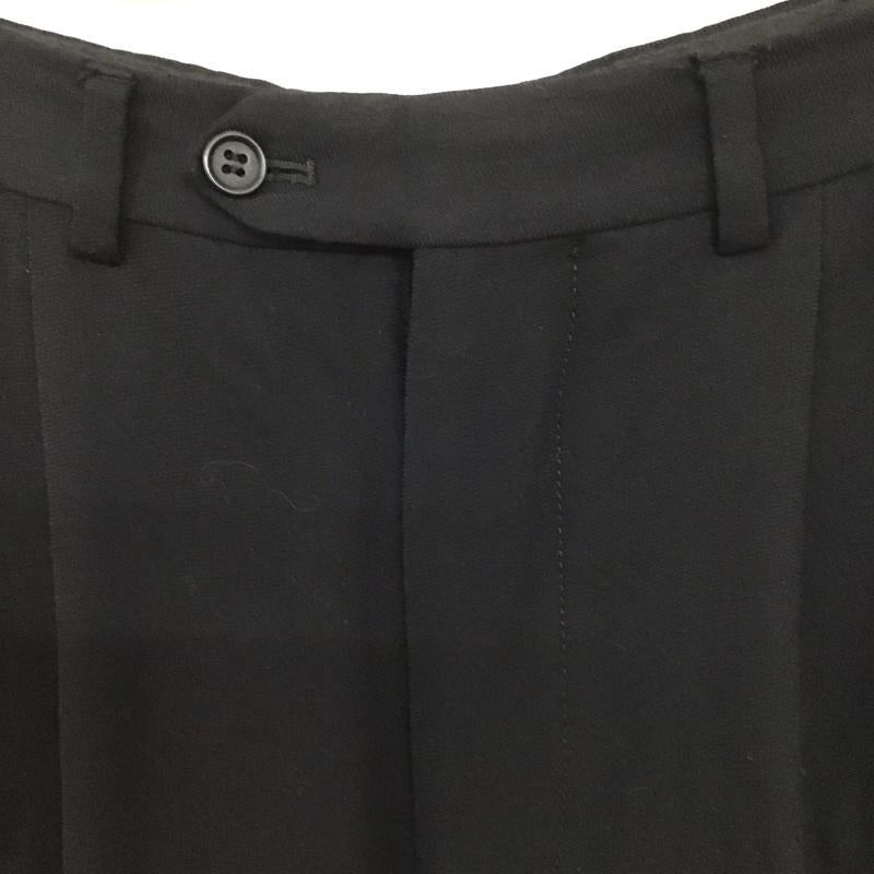 ジョルジオアルマーニ GIORGIO ARMANI パンツ スラックス スラックスパンツ ワイドパンツ カジュアルパンツ 無地 黒 / ブラック /  メンズ USED 古着 中古 10149197