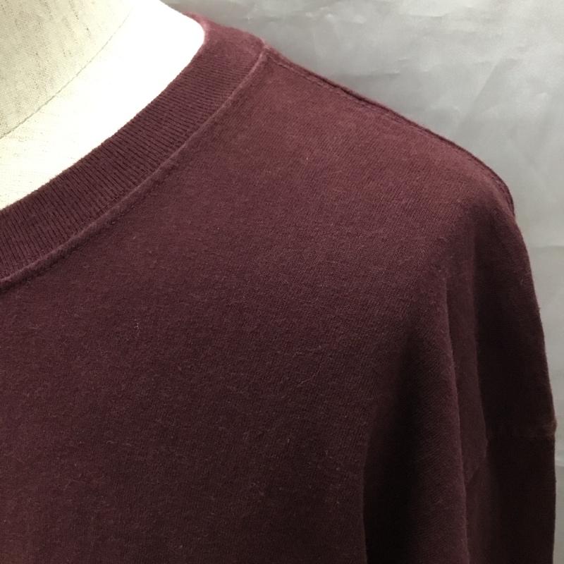 カーハート Carhartt カットソー 長袖 長袖カットソー クルーネックカットソー ロングスリーブカットソー プリントTシャツ XL ロゴ、文字 えんじ / ワインレッド /  メンズ USED 古着 中古 10118678