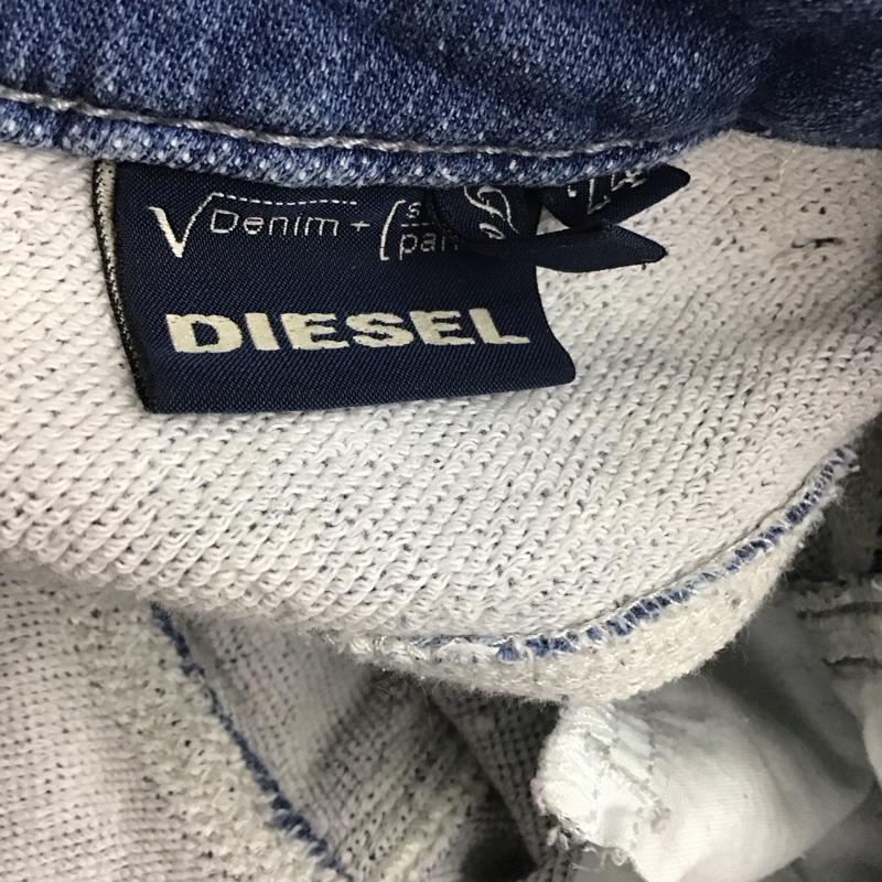 ディーゼル DIESEL パンツ デニム、ジーンズ 裏パイル地 ロゴ、文字 青 / ブルー /  レディース USED 古着 中古 10112639
