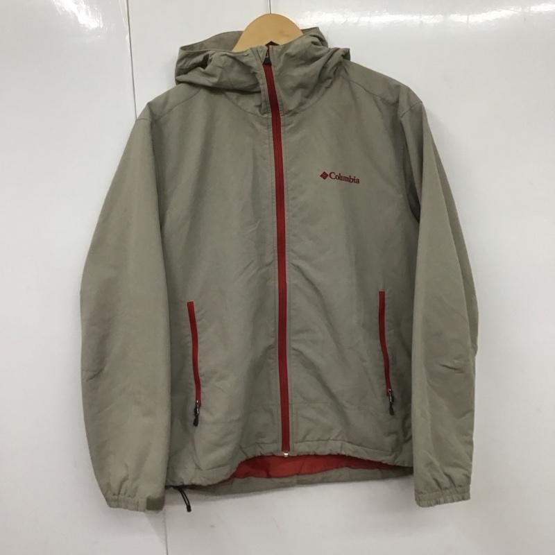 コロンビア Columbia ジャケット、上着 ジャンパー、ブルゾン 215 pm5963 ラビリンスキャニオンジャケット ジップアップジャケット M ロゴ、文字 灰 / グレー /  メンズ USED 古着 中古 10130941