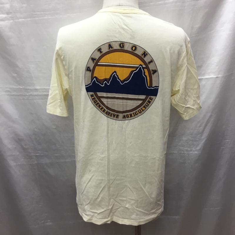 パタゴニア patagonia Tシャツ 半袖 S プリント アイボリー / アイボリー /  メンズ USED 古着 中古 10120715