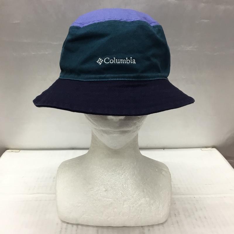 コロンビア Columbia 帽子 ハット リバーシブル ロゴ、文字 紺 / ネイビー / X 水色 / ライトブルー / X 緑 / グリーン /  メンズ USED 古着 中古 10107890