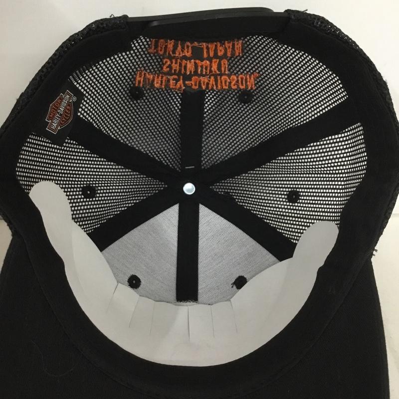 ハーレーダビッドソン Harley-Davidson 帽子 キャップ BR-C50290105 SHINJUKU メッシュキャップ ロゴ、文字 黒 / ブラック /  メンズ USED 古着 中古 10137889