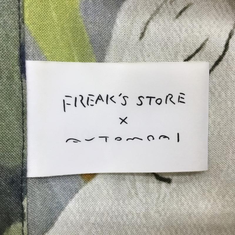 フリークスストア FREAK S STORE シャツ、ブラウス 半袖 FREAK S STORE × AUTO MOAI 半袖シャツ 193-1401 L 総柄 黒 / ブラック / X マルチカラー / マルチカラー /  メンズ USED 古着 中古 10135901