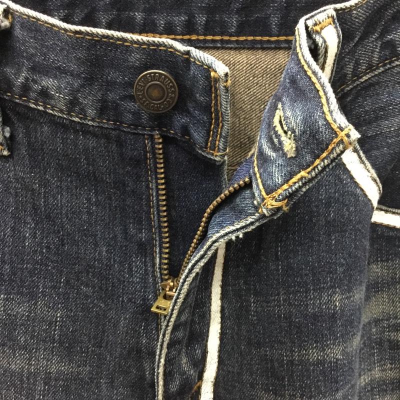 リーバイストラウスアンドコー Levi Strauss & co. パンツ デニム、ジーンズ デニムパンツ ストレートパンツ ワイドパンツ カジュアルパンツ 33インチ プリント インディゴ / インディゴ /  メンズ USED 古着 中古 10114135