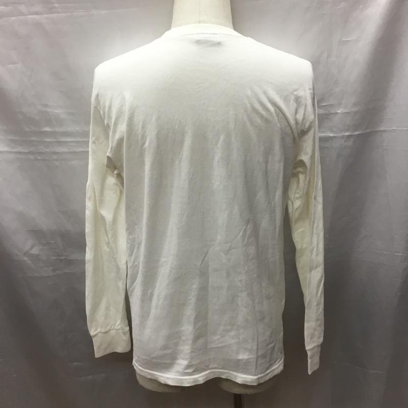 ステューシー STUSSY カットソー 長袖 長袖カットソー クルーネックカットソー ロングスリーブカットソー プリントTシャツ S ロゴ、文字 白 / ホワイト /  メンズ USED 古着 中古 10116588