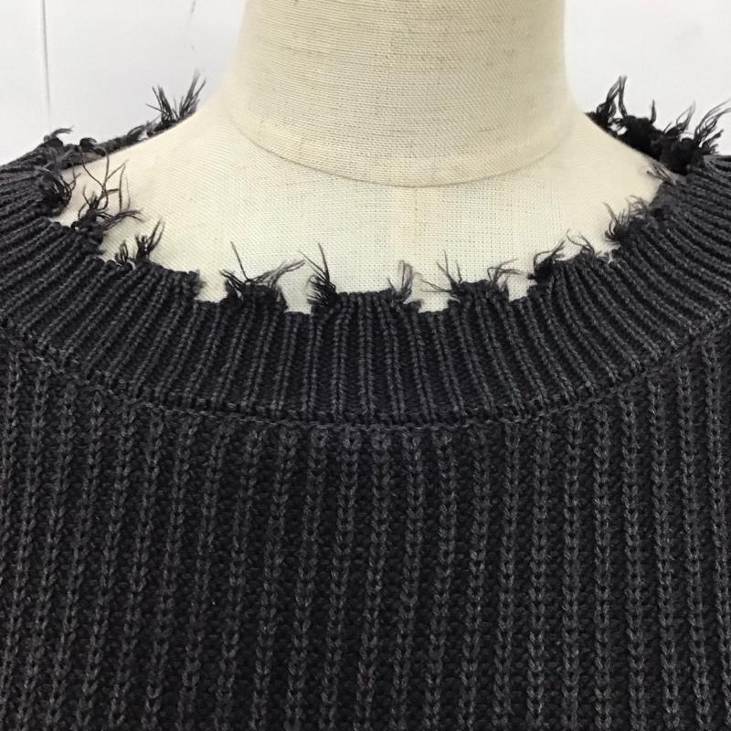 ジーナシス JEANASIS ニット、セーター 長袖 FREE 無地 黒 / ブラック /  レディース USED 古着 中古 10121744