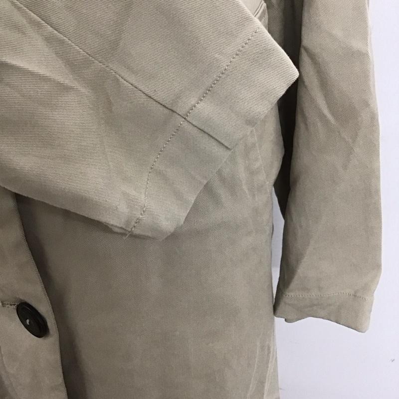 ザラ ZARA コート コート一般 8073 040 806 ロング丈 L 無地 ベージュ / ベージュ /  レディース USED 古着 中古 10107517