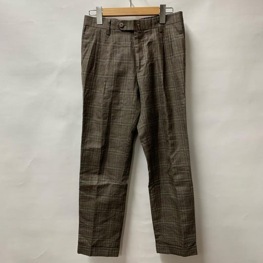 アルチザン ARTISAN パンツ スラックス 59-25PG02 S チェック 茶 / ブラウン /  メンズ USED 古着 中古 10015964