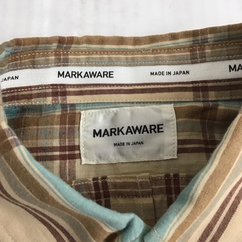 マーカウェア markaware シャツ、ブラウス 半袖 半袖シャツ チェックシャツ ボタンダウンシャツ 3 チェック マルチカラー / マルチカラー /  メンズ USED 古着 中古 10111645