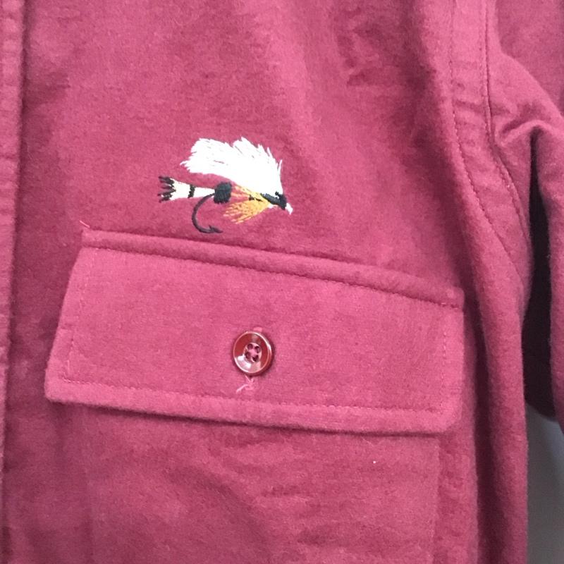 エルエルビーン L.L.Bean シャツ、ブラウス 長袖 長袖シャツ 無地シャツ カラーシャツ ロゴ、文字 えんじ / ワインレッド /  メンズ USED 古着 中古 10135906