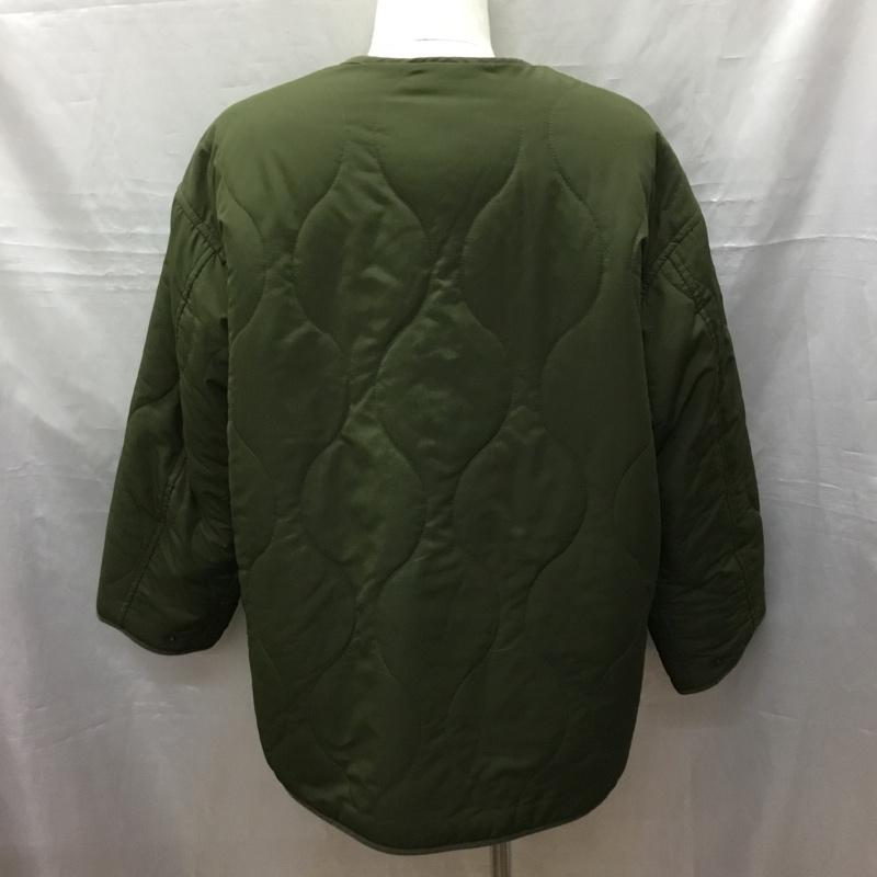 フリークスストア FREAK S STORE ジャケット、上着 ジャケット、ブレザー キルティングジャケット ノーカラージャケット ボタン前開ジャケット リバーシブル FREE 無地 カーキ / カーキ /  メンズ USED 古着 中古 10116602