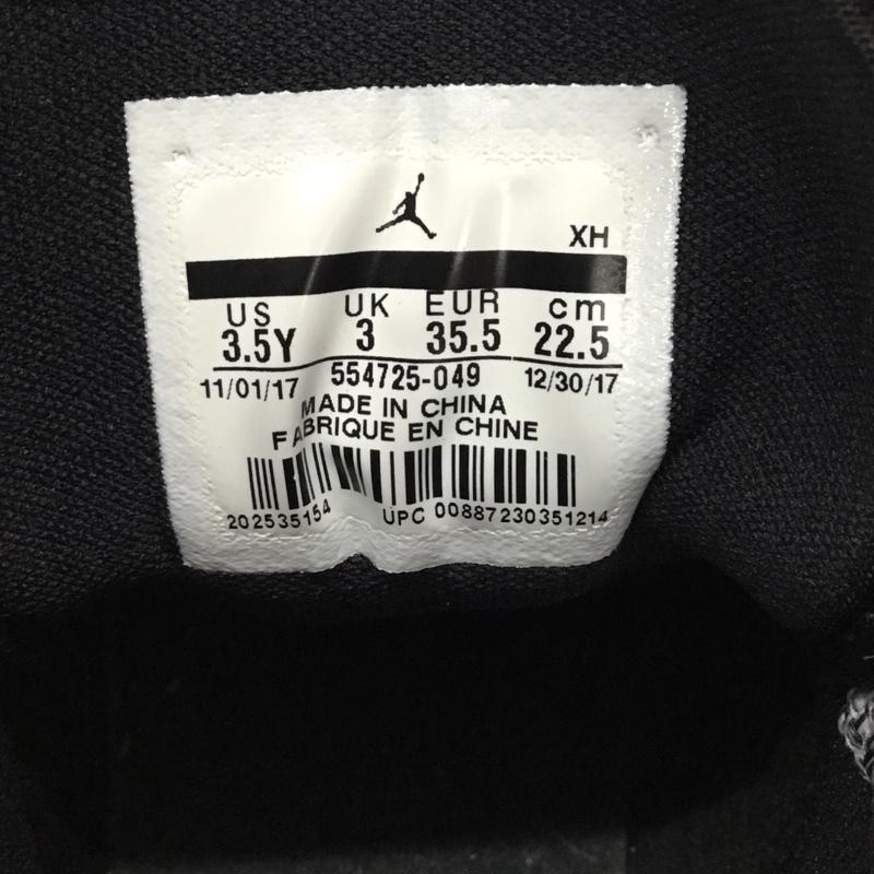 ナイキ NIKE スニーカー スニーカー 554725-049 AIR JORDAN 1 MID BG 22.5cm 22.5cm ロゴ、文字 黒 / ブラック /  レディース USED 古着 中古 10118936