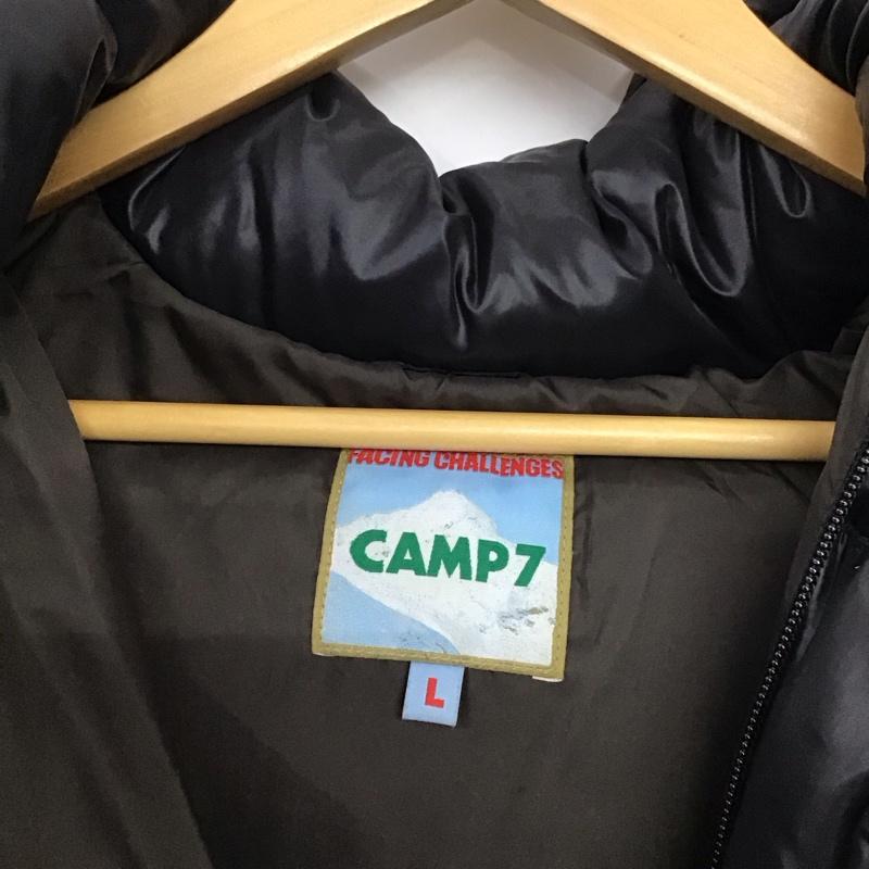 キャンプセブン CAMP7 ジャケット、上着 ジャンパー、ブルゾン 6540-5620 ジップアップジャケット ダウンジャケット アウター L 無地 黒 / ブラック /  メンズ USED 古着 中古 10149971