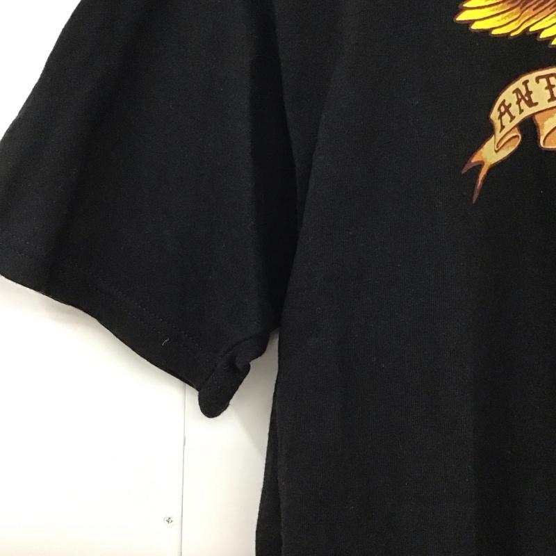 アンタイヒーロー ANTIHERO Tシャツ 半袖 M プリント 黒 / ブラック /  メンズ USED 古着 中古 10131064