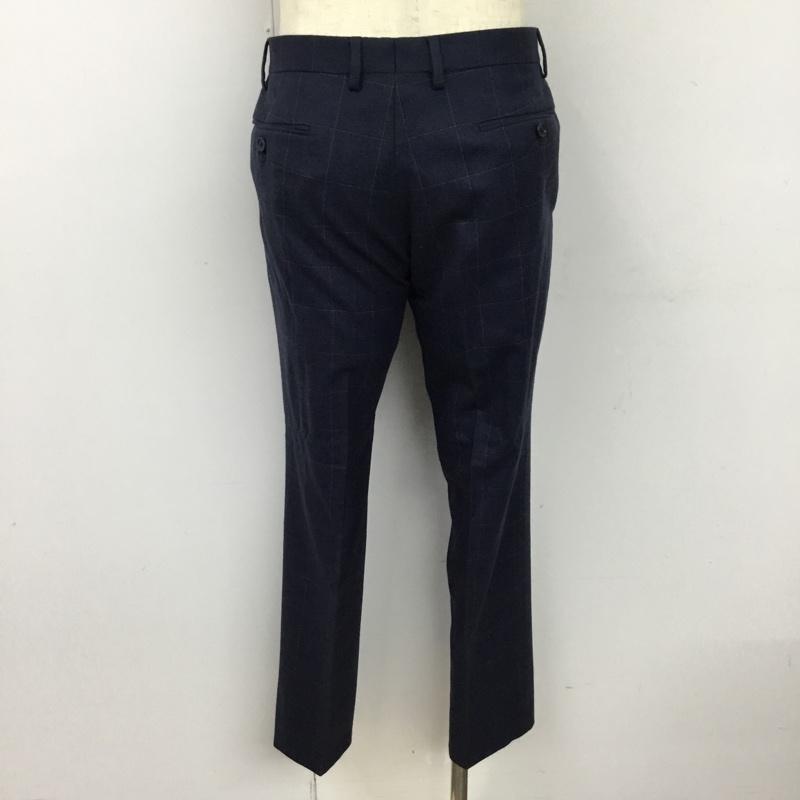グリーンレーベルリラクシング green label relaxing セットアップ セットアップ セットアップ チェックジャケット スリムスラックスパンツ 2点セット 48 チェック 紺 / ネイビー /  メンズ USED 古着 中古 10114889