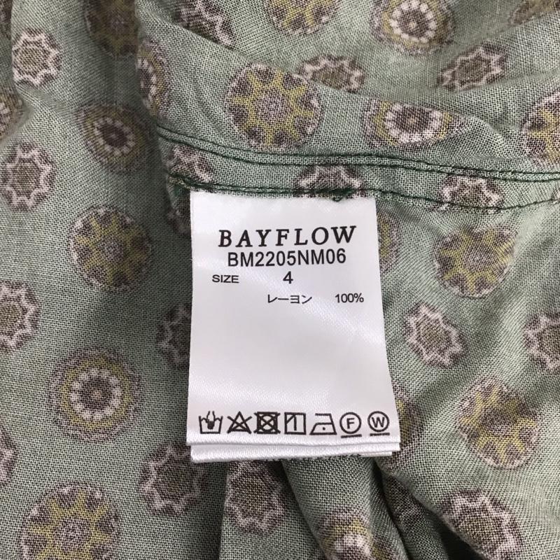 サニースポーツ SUNNY SPORTS シャツ、ブラウス 半袖 半袖シャツ プリントシャツ ポケットシャツ bayflow 4 プリント 緑 / グリーン /  メンズ USED 古着 中古 10132434