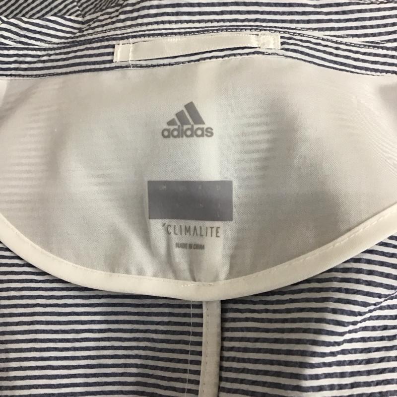 アディダス adidas セットアップ セットアップ セットアップ カジュアルジャケット カジュアルパンツ 2点セット L ボーダー柄 白 / ホワイト / X 青 / ブルー /  メンズ USED 古着 中古 10113780