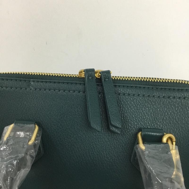 ミラオーウェン Mila Owen ハンドバッグ ハンドバッグ 09WGB234501 ステッチデザインミドルボストンバッグ ショルダー 2WAY タグ付き 無地 緑 / グリーン /  レディース USED 古着 中古 10143932