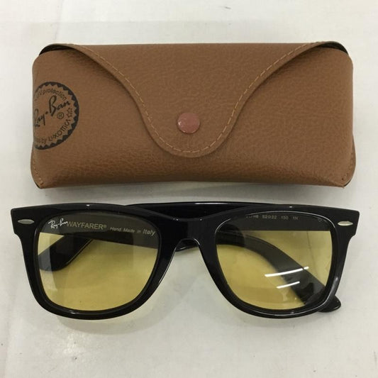 レイバン Ray-Ban めがね・サングラス サングラス RB2140-F WAYFARER カラーレンズ ロゴ、文字 黒 / ブラック /  メンズ USED 古着 中古 10125549