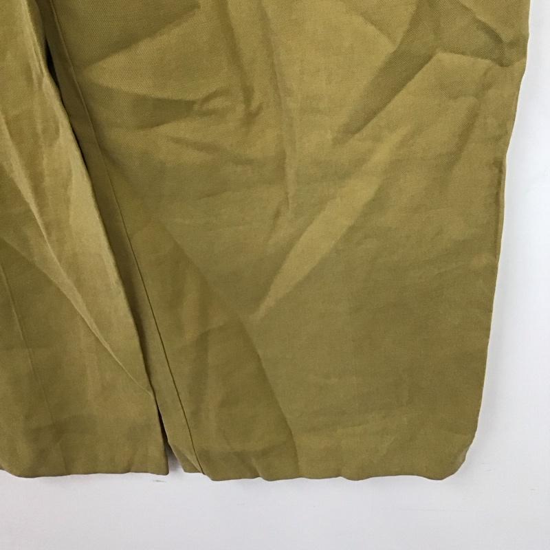 ザラ ZARA パンツ スラックス 2753 222 510 ワイドパンツ タグ付き M 無地 マスタード / マスタード /  レディース USED 古着 中古 10113010