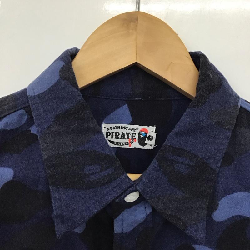 アベイシングエイプ A BATHING APE シャツ、ブラウス 長袖 長袖シャツ L カモフラージュ柄・迷彩 マルチカラー / マルチカラー /  メンズ USED 古着 中古 10145984