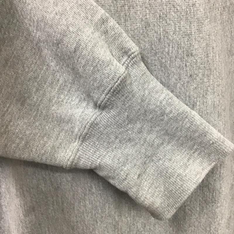チャンピオン Champion トレーナー 長袖 長袖トレーナー スウェット クルーネック リブスウェットカットソー L ロゴ、文字 灰 / グレー /  メンズ USED 古着 中古 10115362