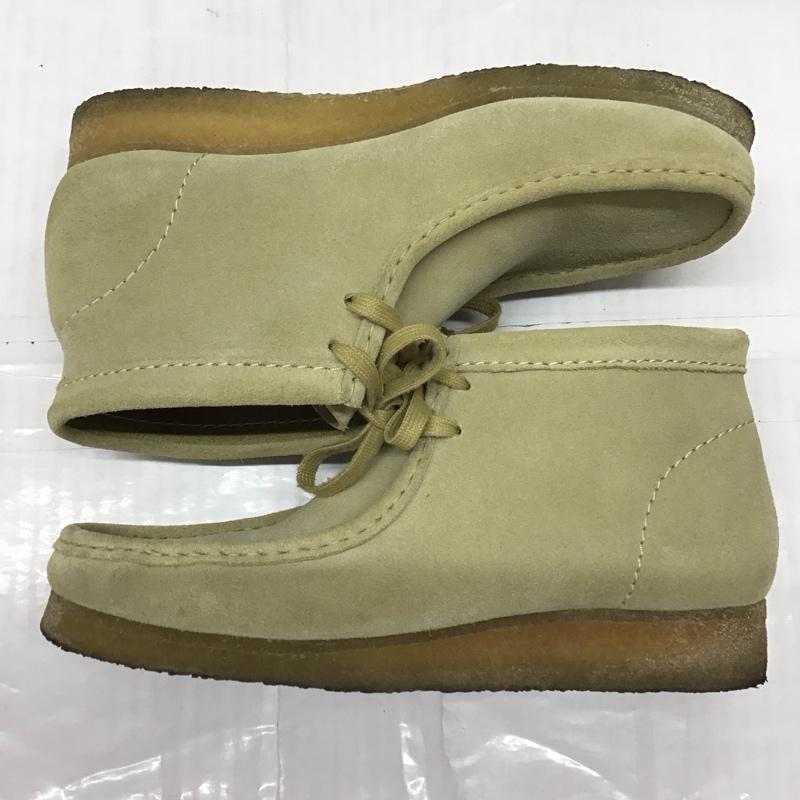 クラークス Clarks ブーツ ショートブーツ 11826 ワラビーブーツ 261555167080 UK8 US9 US：9 無地 ベージュ / ベージュ /  メンズ USED 古着 中古 10116245